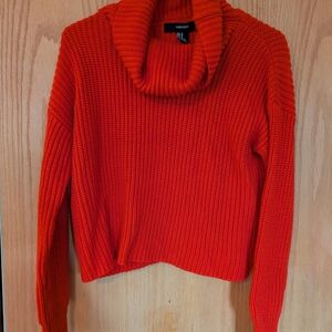 Ralph Lauren Women's Red Turtleneck Sweater